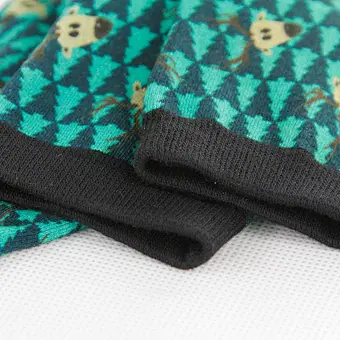 High Technique Digital Printing Crew Sock Christmas Bamboo casual Style  Fashion haqppy Sock  Women