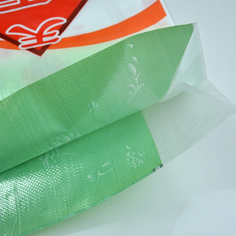 China pp woven packing bag with normal printing for rice, flour 20kg 25kg