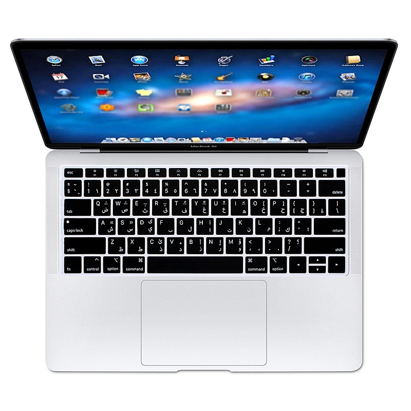 Silicone Arabic Keyboard Protective film keyboard custom keyboard skin For Macbook Air Cover pro 13 cover A1932 English Version