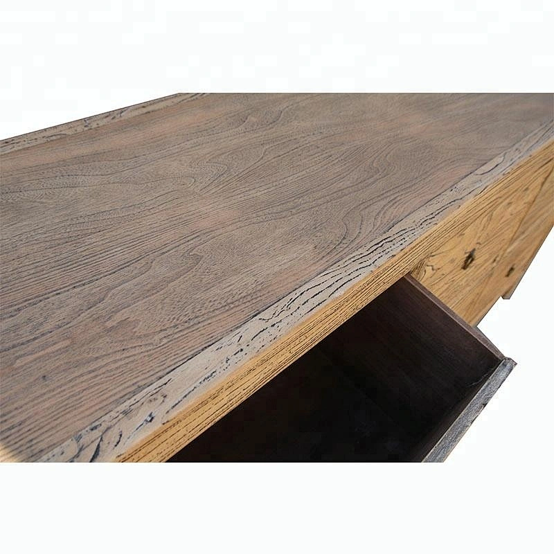 wholesale rustic reclaimed natural wood storage living room furniture