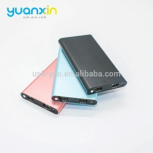 8000mah gold silver gray and red Color Metal Mobile Power Bank