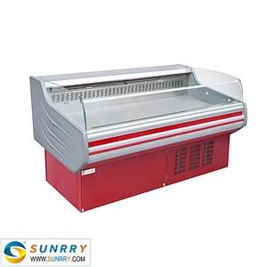 Hot sale supermarket refrigerator for meat freezer showcase with air cooling system (SUNRRY SY-FMS2000W)