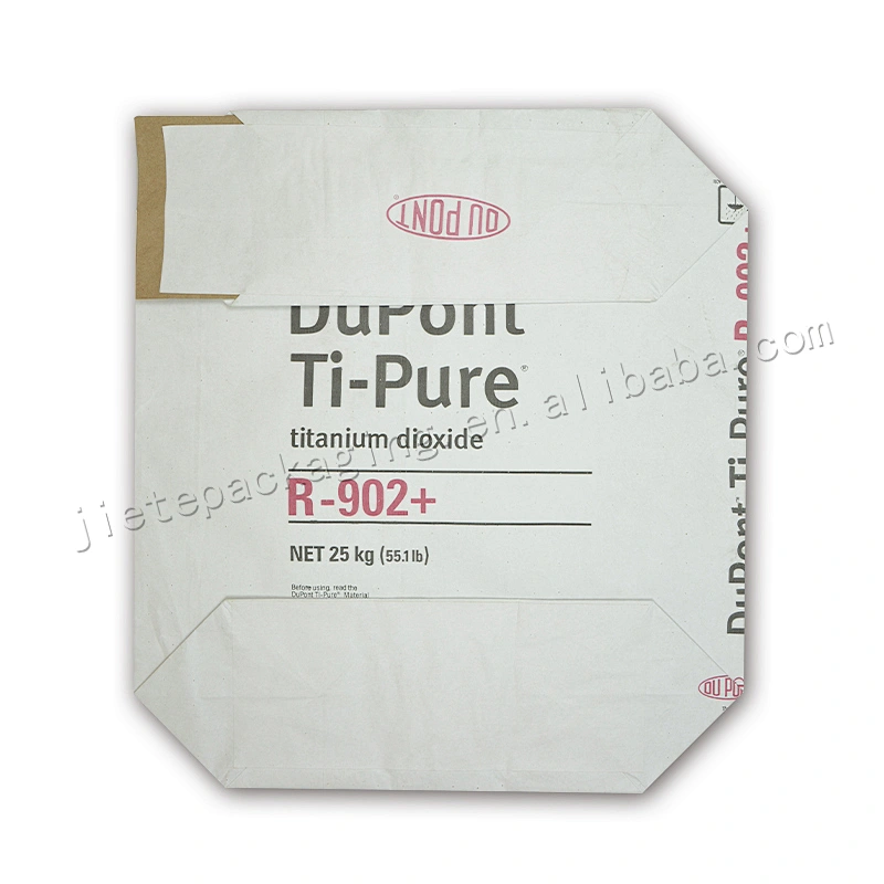 Stand up multilayer kraft paper valve bag for chemical and Ti-Pure,paper carry bags