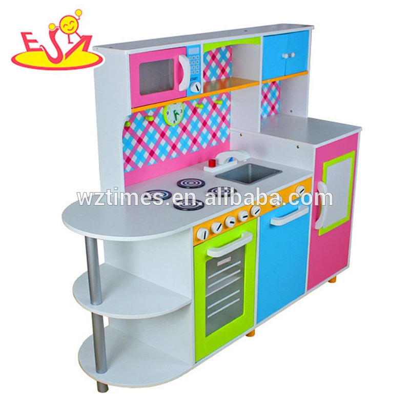 2018 wholesale kids wooden toy kitchen playsets most popular children wooden toy kitchen playsets W10C100