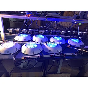 HOTOOK DIY Salt Water Waterproof RGB White ip68 LED Surface Mounted Swimming Pool Light Lampara LED Para Alberca