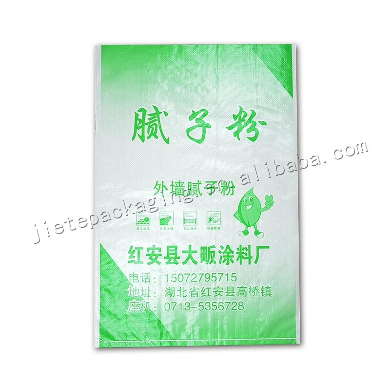 Wholesale 25kg empty pp cement bag for wall putty powder,dry mortar,sand,gypsum powder