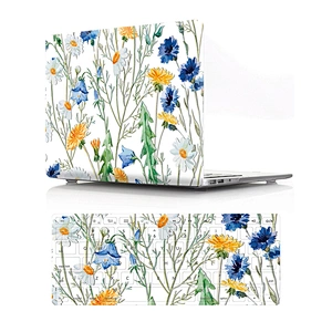 2 In 1 Stylish flower case Hard pc case and Keyboard Cover for Mac Book Pro Air 13 Inch Laptop 12 cover case for mac