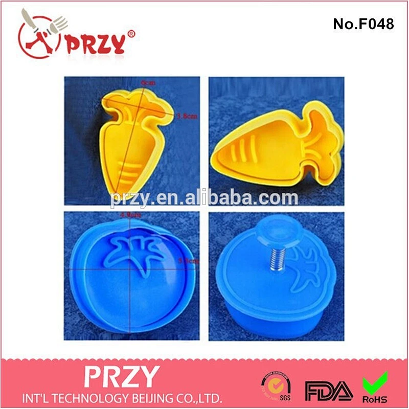 4 style single shaped set silicone cookie cutters,star&fruit&animal