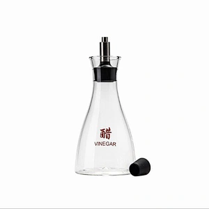 250ml clear plastic cover glass bottle bbq sauce bottle soy sauce bottle with plastic cap