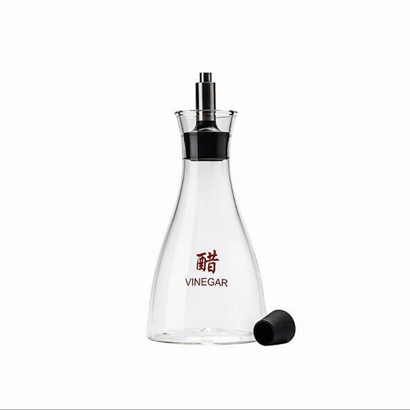 250ml clear plastic cover glass bottle bbq sauce bottle soy sauce bottle with plastic cap