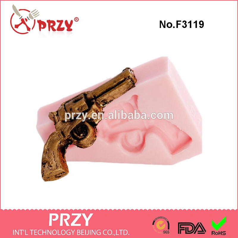 F3119 Mold western gun silicone mold ,Old west pistol mold,Six shooter mold