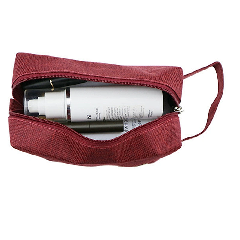 Waterproof Portable Travel Makeup Bag Wholesale Customized Logo Canvas Cosmetic Bag China Suppliers Looking for Partner