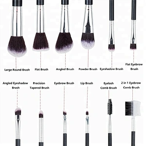 Best Selling Products Custom Logo Cosmetic Bag Maquillaje 12pcs Make up Brush Set Private Label