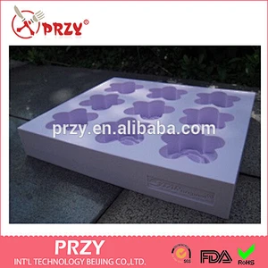 PRZY Camellia 9 Bars Tray Camellia silicone soap molds