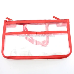 Clear Dual Zipper Bag-in-Bag Travel Organizer