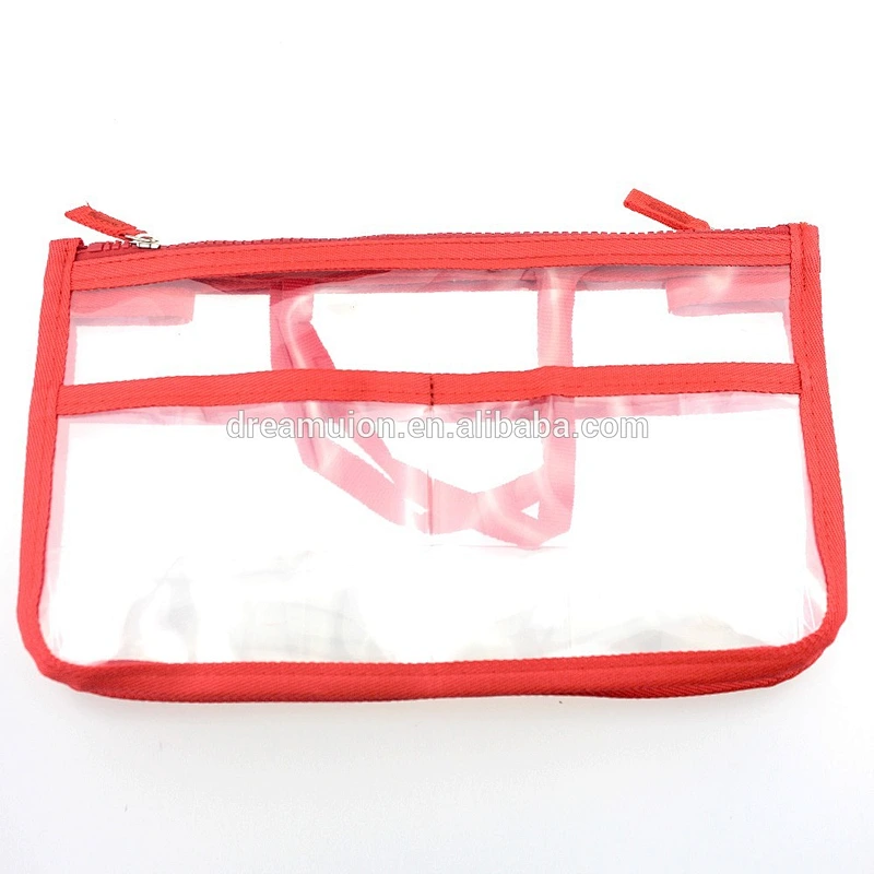 Clear Dual Zipper Bag-in-Bag Travel Organizer