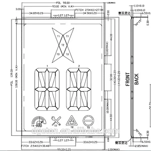 custom lcd display for elevator and lift indicator