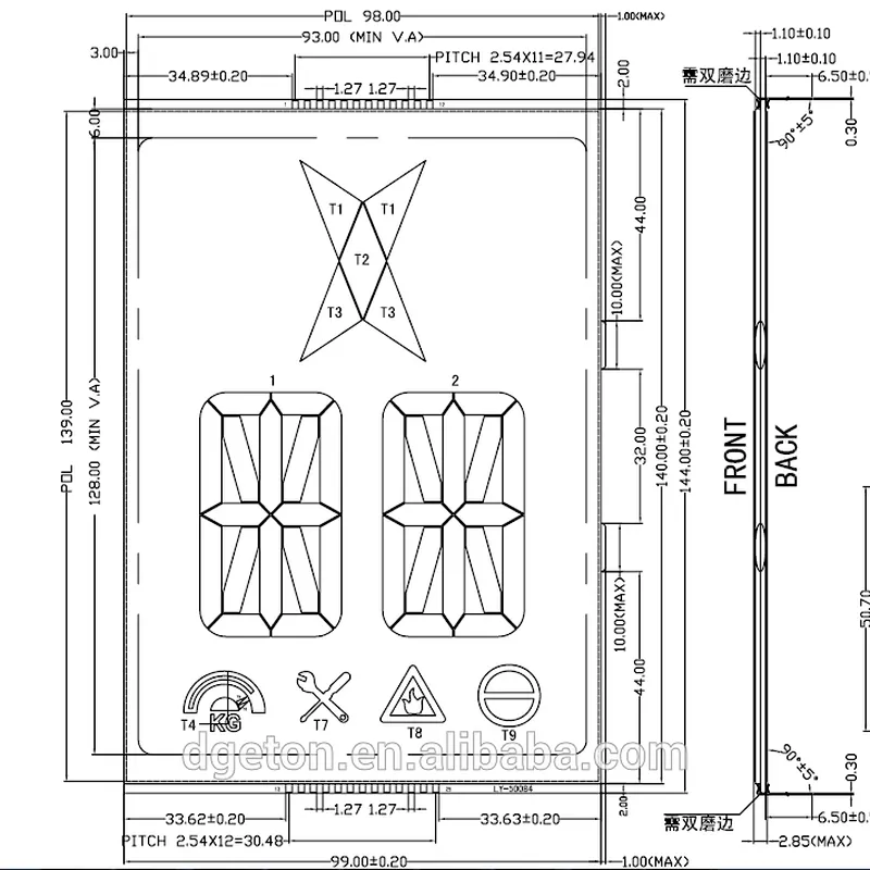 custom lcd display for elevator and lift indicator
