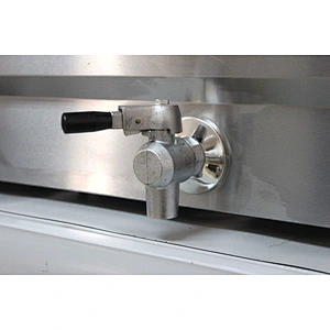 Table top electric 20l two tank and two basket thermostat controlled deep fryer and oil fryers with valve