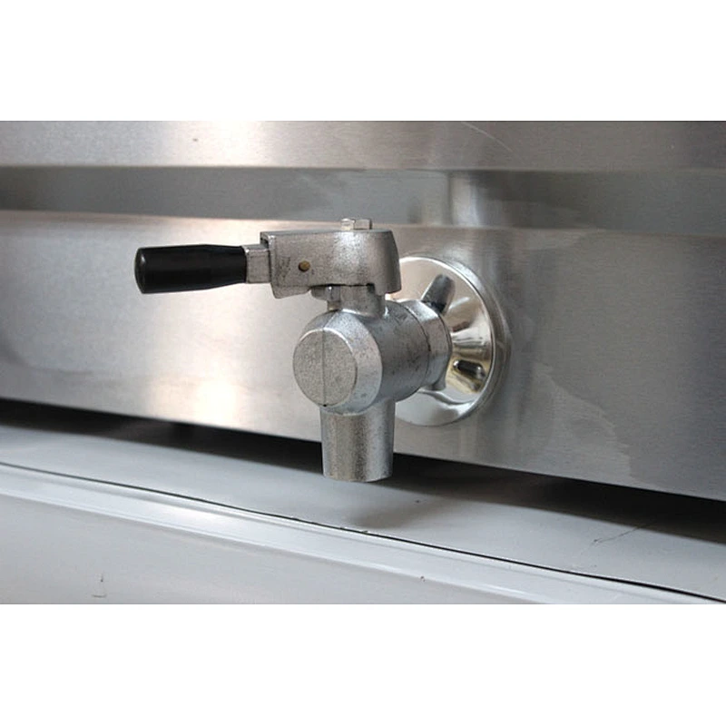 Table top electric 20l two tank and two basket thermostat controlled deep fryer and oil fryers with valve