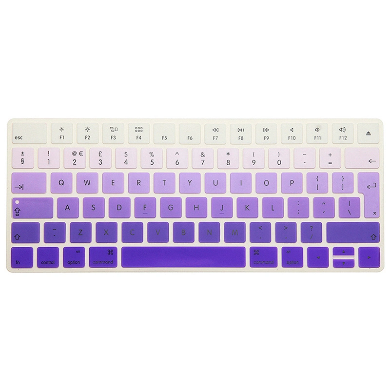 EU Version English Letter Colors Silicone Rainbow Keyboard Stickers Skin keyboard skins Cover For magic keyboard protector