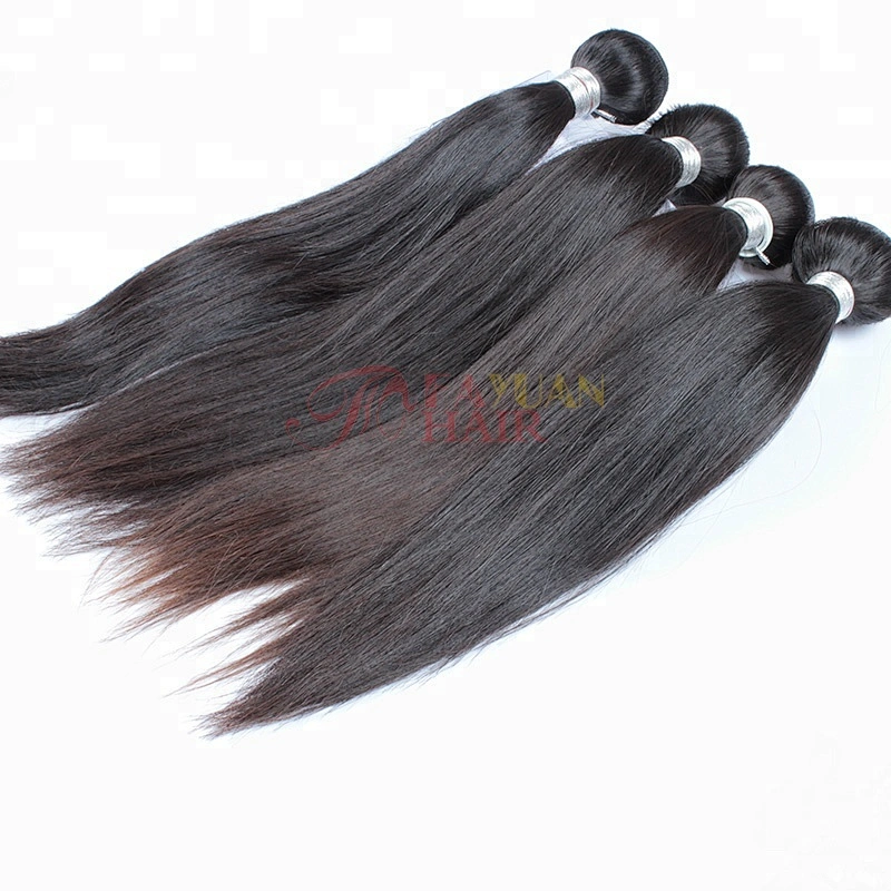 fayuan human tangle free top grade virgin human hair 22inch hair weave Straight Brazilian