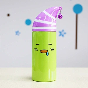Wholesale Price Water Bottle Cute Sleeping Hat 304 Stainless Steel Vacuum Flask Customized Logo Vacuum cup for Children