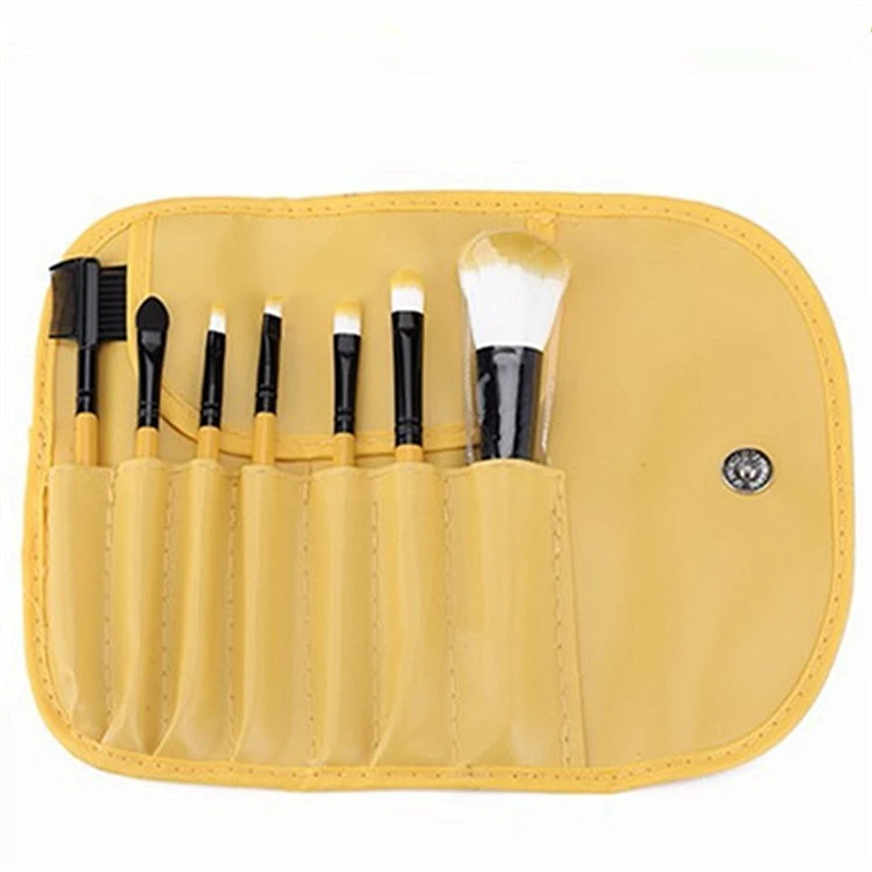 7pcs Professional Potable  makeup brushes sets with makeup bag for face make up beauty makeup brush tools