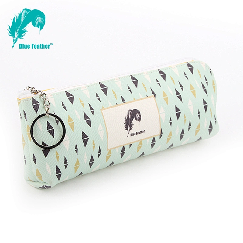 Factory custom colorful high quality soft PU stationery case Pencil bag
