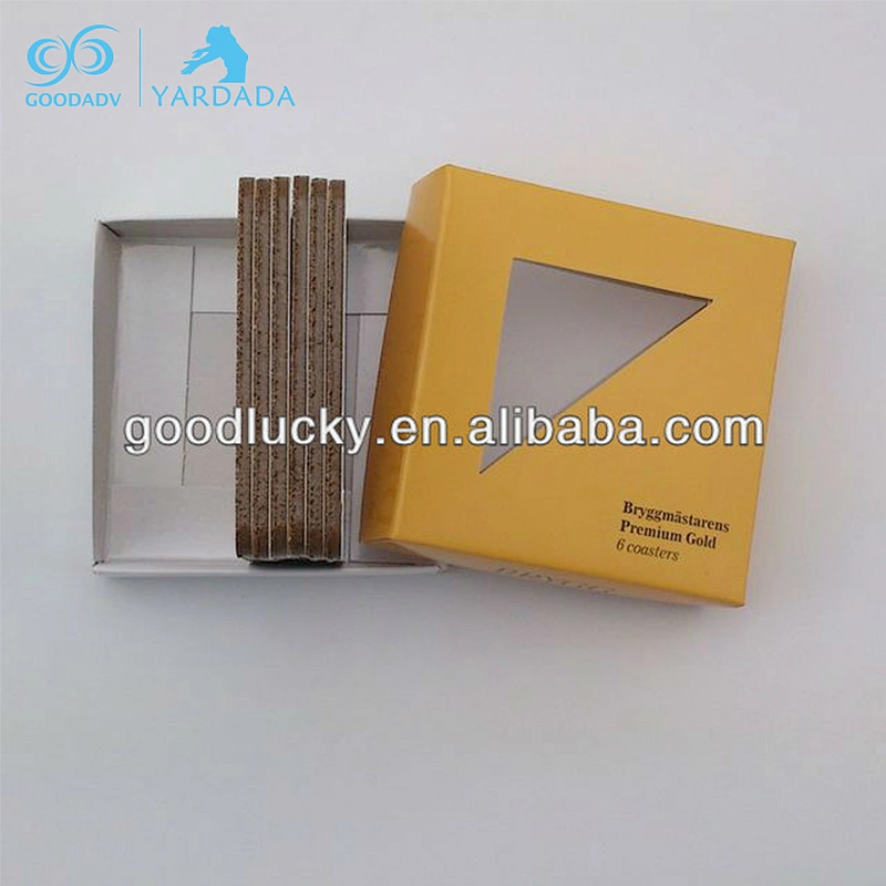 special offering gift box of mdf cork coaster/wooden coaster/MDF cup coaster