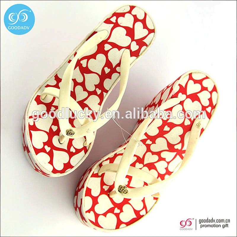 Guangdong high heel flip flops 2016 new design eva wedge flip flops for women