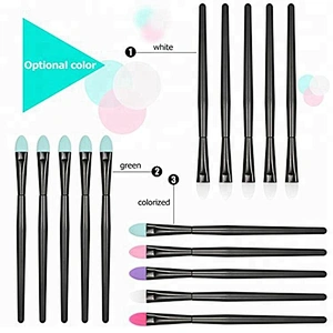 JZG 5pcs Silicone Makeup Brush Set Professional Eyeshadow Brush Kit Facial Cosmetic Tools