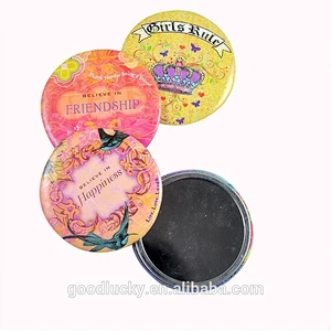 Promotional gifts round mini makeup glass mirror with OEM logo