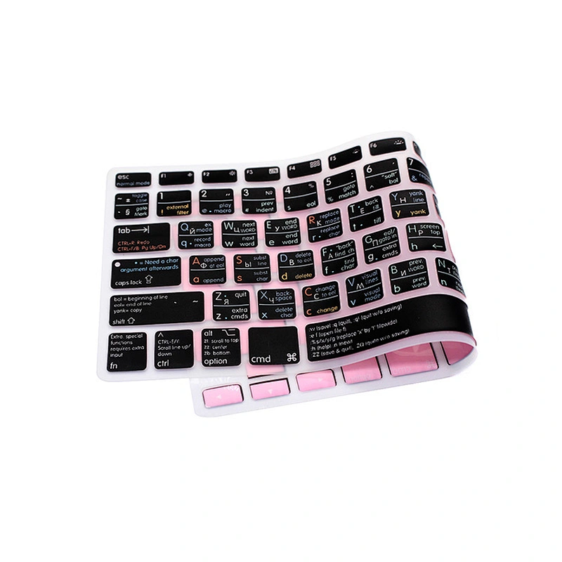 Waterproof VIM VI Silicone Russian Keyboard Shortcuts Covers Skin For mac air book 13 inch Keyboard for macbook pro 13 cover