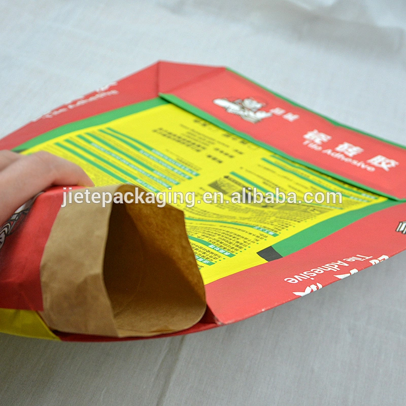 brown kraft paper valve bags for plaster, dry mortar, paper bags cement