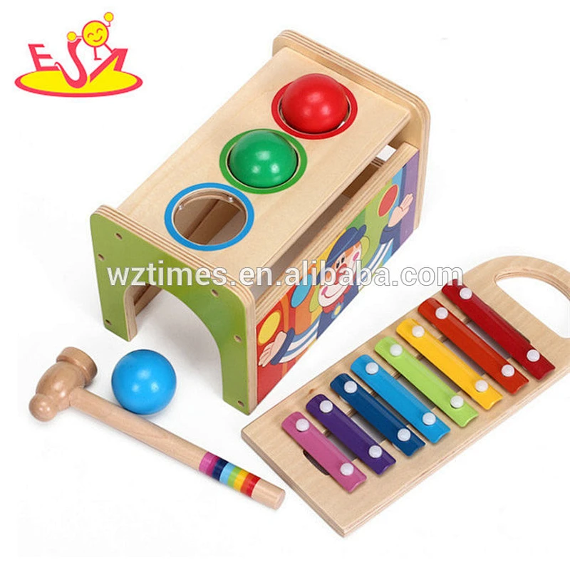 Wholesale classical kids wooden pound and tap music for education W07C071
