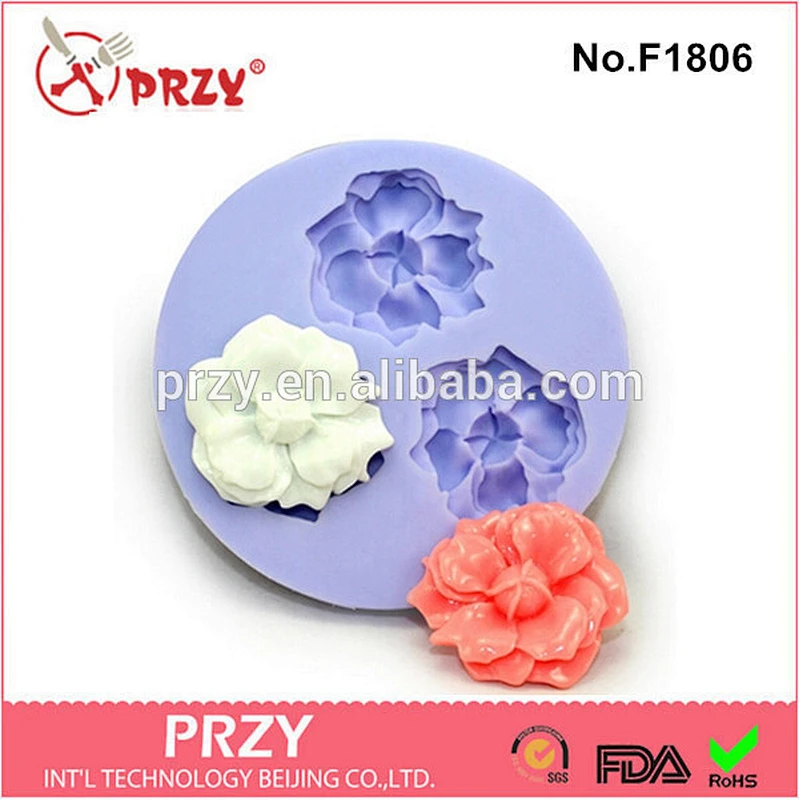 Polymer clay silicone fondant mold/decorating mold for fondant