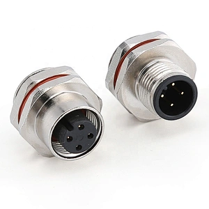 3pin 4pin 5pin 8pin 12pin Panel Mount Male Female Waterproof M12 Connector