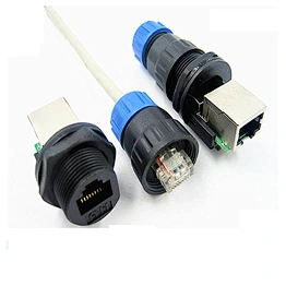 RJ connectors gold plating jack cat5e rj45 male pcb connector