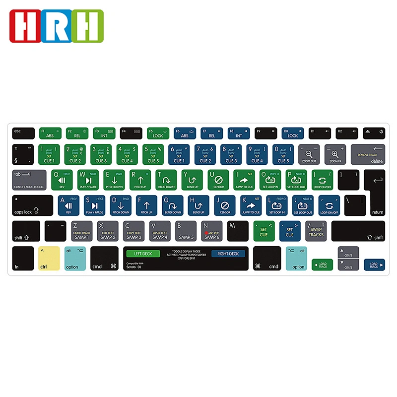 Hot Sale Ebay China DJ Serato Functional TPU Keyboard Covers for Macbook Pro  keyboard skin