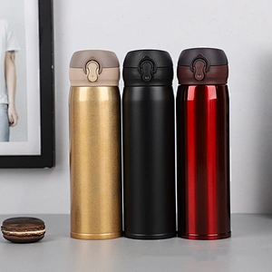 Promotional in-stock 304 SS Vacuum Cup 500ml High Quality Vacuum Flask Customized Logo Company Gift