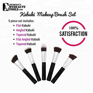 Best Private Label 5pc Kabuki Face Makeup Brushes Set Professional Cosmetics brushes