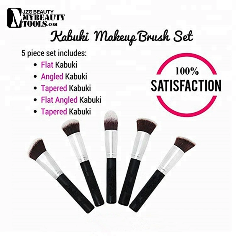 Best Private Label 5pc Kabuki Face Makeup Brushes Set Professional Cosmetics brushes