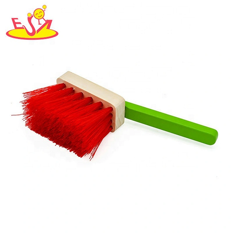 Best sale pretend play toys wooden kids cleaning set for wholesale W10D200