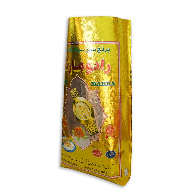 Customized plastic foil laminated pp woven basmati rice flavour bag for Pakstan,100 kg bag for rice