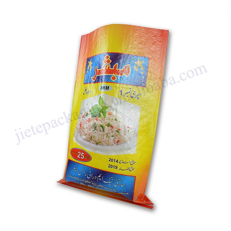 Factory supply 25kg plastic basmati rice bag for grain,flour,feed