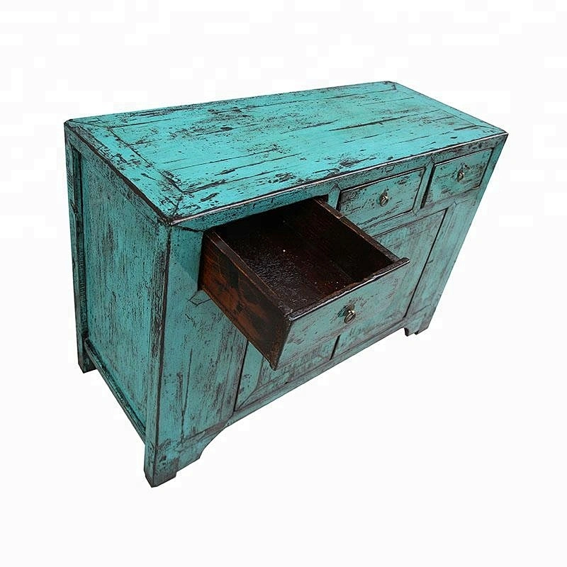 chinese old lacquered storage rustic sideboard furniture