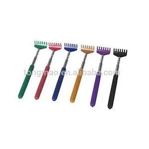 Telescopic Stainless steel Compact Scratching Tool Extendable 20-68cm Back Scratcher Massager 5 Section