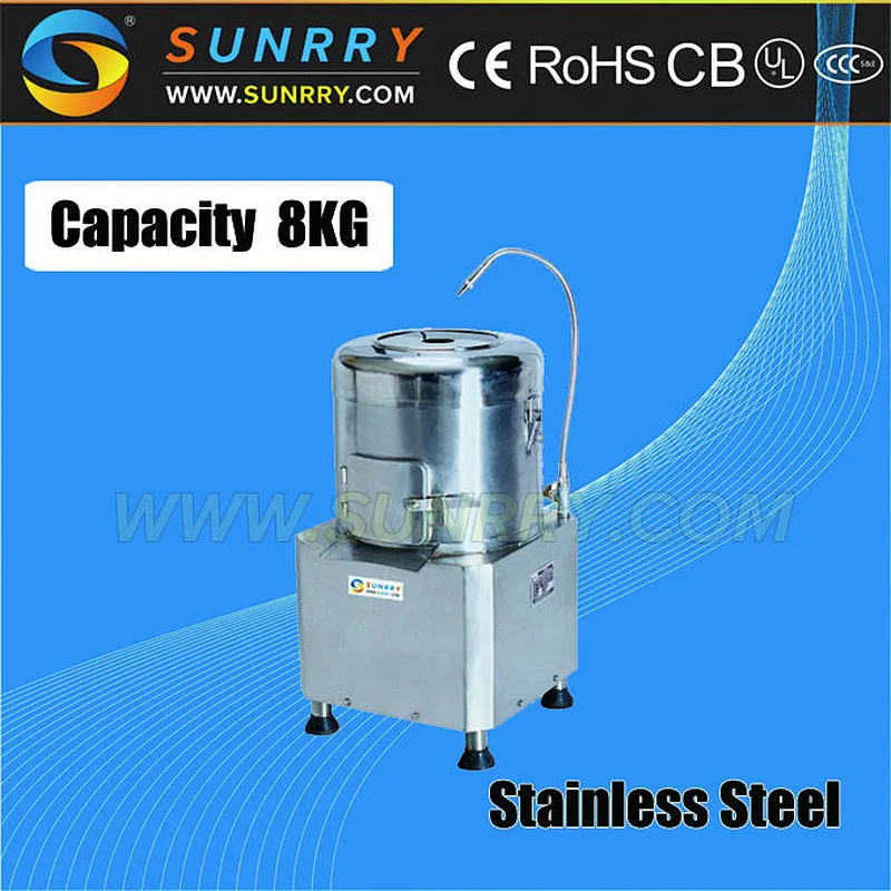 Potato peeler machine capacity 8kg electric potato peeler machine for CE potato peeler machine price (SY-PP8A SUNRRY)