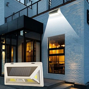 Hot sale wireless outdoor Garden flood waterproof LED Solar rechargeable motion sensor light COB rechargeable solar sensor light